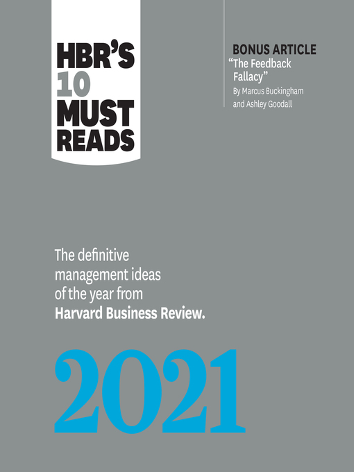 Title details for HBR's 10 Must Reads 2021 by Harvard Business Review - Wait list